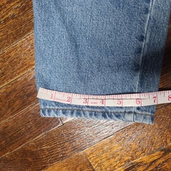 Vintage 90's Super High Rise Straight Leg Jeans - Picture 11 of 12